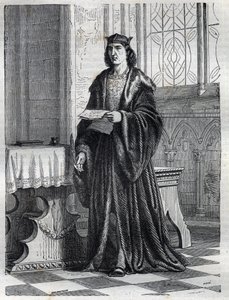 Portræt af kardinal Pietro Carafa eller Caraffa eller John Peter Caraffa fremtidige pave Paul IV (Paolo IV 1476-1559) Indgravering i "" Pavernes historie (...) Dronningkongens og kejsernes forbrydelser gennem århundrederne" af Maurice Lachatre af French School