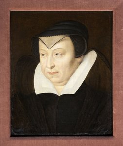 Portræt af Catherine de Medicis af French School