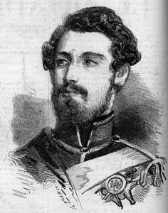 Portræt af Karl (Carl) XV (1826-1872), konge af Sverige og Norge. Indgravering i "" le Monde Illustrous"" nr. 119 af 23. juli 1859. af French School