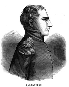 Portræt af Charles Angelique Francois Huchet de La Bedoyere (Labedoyere af French School