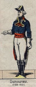 Portræt af Charles Francois Dumouriez, øverstkommanderende for den nordlige hær i 1792 (1739-1823)”.Billede af Epinal fra slutningen af det 19. århundrede. af French School