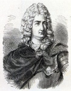 Portræt af Charles François Du Fay (Dufay?) (1698 - 1739), fransk kemiker og fysiker - i "" Album de la Science; berømte videnskabsmænd; Store opdagelser””” 1896. af French School