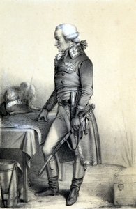 Portræt af Charles François du Périer dit Dumouriez (1739-1823), fransk general. - i "Historical Gallery of the French Revolution"" af Albert Maurin, red. Paris 1843 af French School