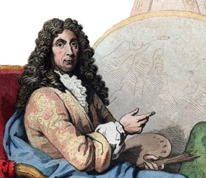 Portræt af Charles Lebrun (Le Brun) (1619-1690), fransk maler og kunstteoretiker. af French School