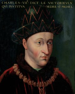 Portræt af Charles VII (1403-61)