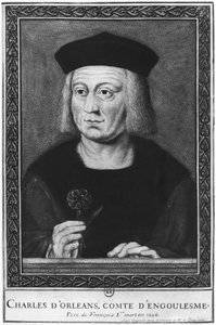 Portræt af Charles af Orleans, greve af Angouleme, efter originalen fra samlingen Roger de Gaignieres (wc på papir) af French School