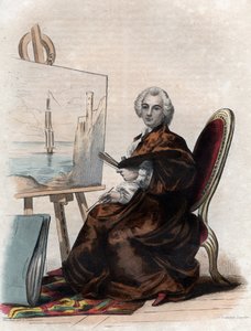 Portræt af Claude Joseph Vernet (1714-1789), fransk maler af French School