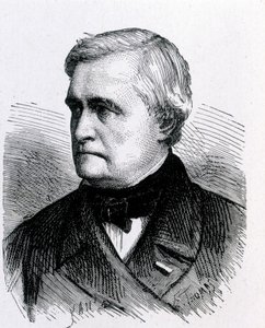 Portræt af Claude Pouillet, fransk fysiker (1790 - 1868) - i "" Album de la Science; berømte videnskabsmænd; Grandes opdagelser””” 1896. af French School
