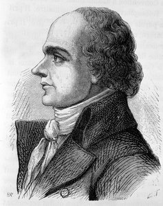 Portræt af grev Jean Denis de Lanjuinais (1753 - 1827), fransk politiker - i "The History of France" af Henri Martin af French School