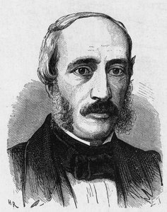 Portræt af Edmond Becquerel (1820 - 1891), fransk fysiker - i "Album de la Science; berømte videnskabsmænd; Grandes opdagelser””” 1896. af French School