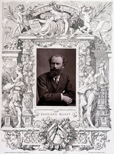 Portræt af Edouard Manet af French School