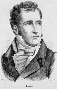 Portræt af Elie Duc de Decazes og Gl¿cksberg (1780 - 1860), fransk politiker - i "The History of France" af Henri Martin af French School