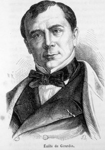 Portræt af Emile de Girardin (1806-1881), fransk publicist og politiker, grundlægger af den moderne presse. af French School