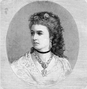 Portræt af Emma Albani (Marie Louise Emma Cecile Lajeunesse dite af French School