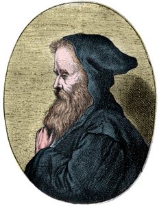 Portræt af Empedocles de.490 f.Kr., græsk filosof. af French School