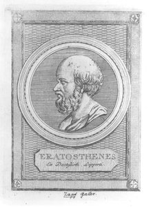 Portræt af Eratosthenes (ca. 284-192 f.Kr.) af French School