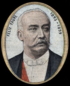 Portræt af Felix Faure (1841-1899), industrimand og politiker, moderat republikaner, han blev præsident for republikken fra 1895 til 1899. af French School
