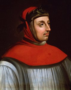 Portræt af Francesco Petrarca, kaldet Petrarch (maleri af French School