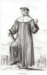 Portræt af Francesco Petrarch af French School
