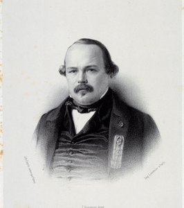 Portræt af Francois Auguste Perrinon (1812-1861), Martinique stedfortræder Gravering af det 19. århundredes Chartres, Musee des Beaux Arts af French School