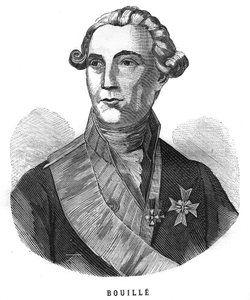 Portræt af Francois Claude Amour, Marquis de Bouille (1739-1800), fransk general. Indgravering i “Les Illustrations De L