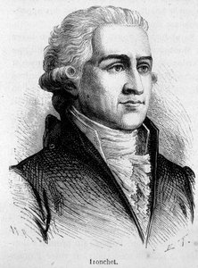 Portræt af Francois Denis Tronchet (1726 - 1806), jurist og politiker - i "" L