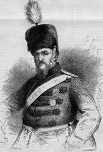 Portræt af Frederik VII (1808-1863), konge af Danmark. Indgravering i "" Le Monde Illustré"" nr. 346 af 28. november 1863. af French School