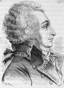 Portræt af general Alexandre Viscount de Beauharnais (1760-1794), anklaget for at have forsvaret Mainz dårligt i 1793, han var guillotine - i "L