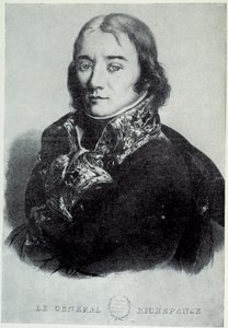 Portræt af general Antoine Richepance (eller Richepanse) (1770-1803), til fordel for slaveri. Tryk af det 19. århundrede Chartres, Musee des Beaux Arts af French School