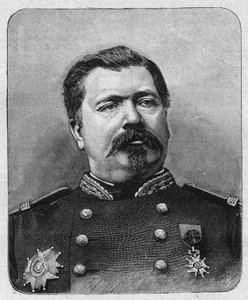 Portræt af General Davout (ca. 1829), Storkansler for Æreslegionen. Indgravering i "La gazette du dimanche"" af 12. december 1895. af French School