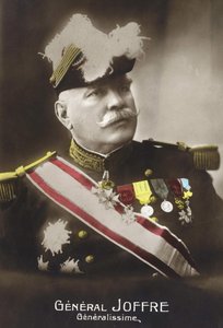 Portræt af general Joseph Joffre (1852 - 1931). af French School