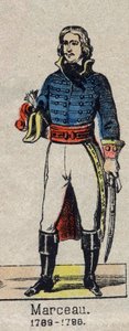 Portræt af general Marceau (1769-1796). af French School