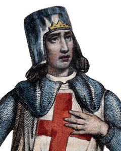 Portræt af Geoffrey af Villehardouin (1150-1228), fransk historiker og ridder. af French School