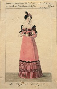 Portræt af Giuseppina Ronzi de Begnis i rollen som Rosina i 