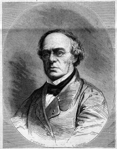 Portræt af Halevy (Jacques Fromental Levy, dit) (1799-1862), fransk komponist. Indgravering i "" The Illustrated World"" nr. 259 af 29. marts af French School