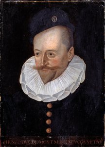 Portræt af Henri I, hertug af Montmorency, Connetable af Frankrig (1534-1614) Maleri af den franske skole i det 16. århundrede. Svag. 0,31 x 0,22 m. Versailles, slottene i Versailles og Trianon af French School