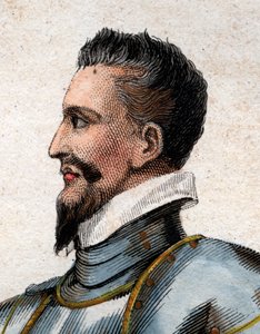 Portræt af Henrik I, hertug af Guise (1550-1588), kaldet den arrede. af French School
