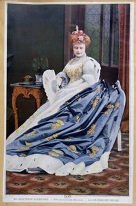 Portræt af Hortense Schneider (1833-1920) i rollen som storhertuginden i La Grande Duchesse de Gerolstein af Jacques Offenbach (1819-90) ca. 1867