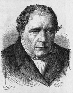 Portræt af Jacques Babinet (1794 - 1872), fransk fysiker og astronom - i "Album de la Science; berømte videnskabsmænd; Store opdagelser””” 1896. af French School