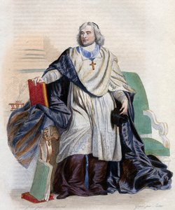 Portræt af Jacques Benigne Bossuet (1627-1704), fransk biskop og teolog. af French School