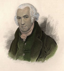 Portræt af James Watt (1736-1819), skotsk ingeniør og mekaniker. i "" Portraits des Hommes Useful" af French School