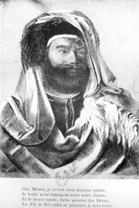 Portræt af Jean-Francois Champollion (1790-1832) i orientalsk kostume af French School