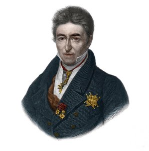Portræt af Jean Baptiste (Jean-Baptiste), Comte de Villele (1773-1854), fransk politiker. i "" LIBRE DES SPORERS"" af Louis de Cormenin Timon. 1842. Privat samling. af French School