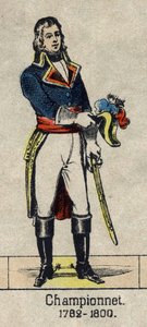 Portræt af Jean Etienne Championet, general francais (1762-1800). Billede af Epinal fra slutningen af det 19. århundrede. af French School