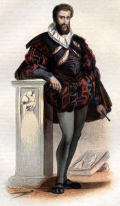 Portræt af Jean Goujon (1510-c.1566), fransk billedhugger og arkitekt. af French School