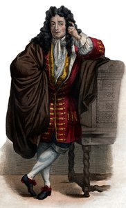 Portræt af Jean de La Bruyere (Labruyere) (1645-1696), fransk essayist og moralist. af French School