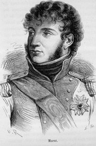 Portræt af Joachim Murat (1767 - 1815) - i "" The History of France"" af Henri Martin af French School