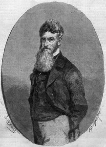 Portræt af John Brown (1800-1859), amerikansk aktivist mod slaveri. Indgravering i "" Le Monde Illustré"" nr. 140 af 17. december 1859. af French School