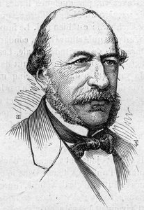 Portræt af Joseph Autran (1813-1877), fransk digter og akademiker. Indgravering i "" Le Monde Illustré"" nr. 883 af 14. marts 1874. af French School