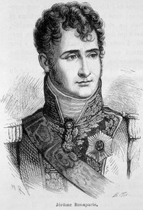 Portræt af Jérôme Bonaparte (1784 - 1860) - i "" The History of France"" af Henri Martin af French School